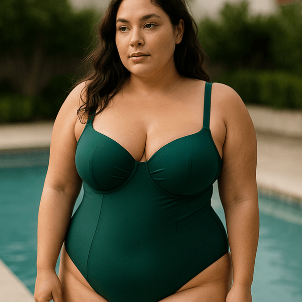 emerald green one-piece bathing suit emerald green one-piece bathing suit